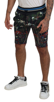 Dolce & Gabbana Volcano Print Casual Knee-Length Shorts