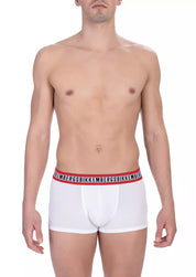 Bikkembergs White Cotton Men's Trunk