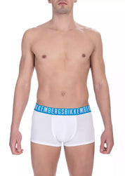 Bikkembergs White Cotton Men Trunk