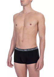 Bikkembergs Black Cotton Men Trunk