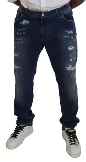 Dolce & Gabbana Elegant Skinny Blue Jeans