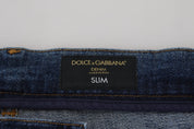 Dolce & Gabbana Elegant Skinny Blue Jeans