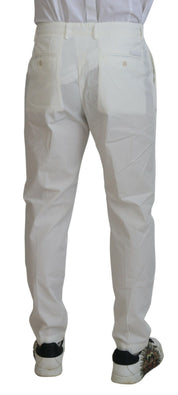 Dolce & Gabbana Elegant White Cotton Chino Pants