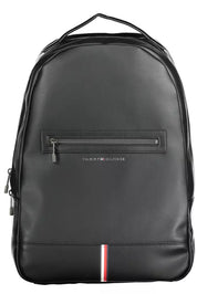 Tommy Hilfiger Black Polyethylene Men Backpack