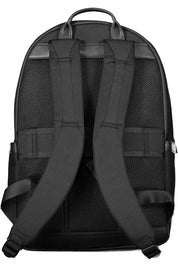 Tommy Hilfiger Black Nylon Men Backpack