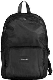 Calvin Klein Black Polyester Men Backpack