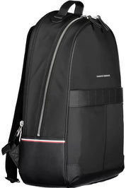 Tommy Hilfiger Black Polyester Men Backpack