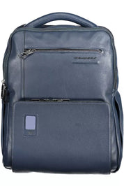 Piquadro Blue Leather Men Backpack