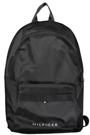 Tommy Hilfiger Black Polyester Men Backpack