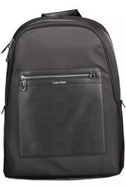 Calvin Klein Black Polyester Men Backpack