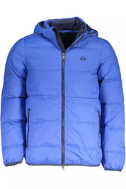 La Martina Elite Blue Jacket with Detachable Hood