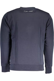 La Martina Blue Cotton Men Sweater