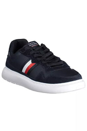 Tommy Hilfiger Blue Leather Men Sneaker