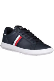 Tommy Hilfiger Blue Leather Men Sneaker