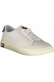 Tommy Hilfiger White Leather Men Sneaker