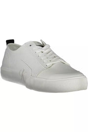 Calvin Klein White Cotton Men Sneaker