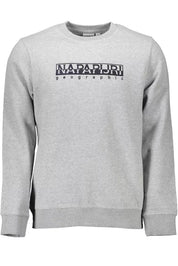 Napapijri Gray Cotton Men Sweater