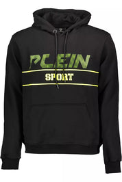 Plein Sport "Black Cotton Men Sweater with Hood"