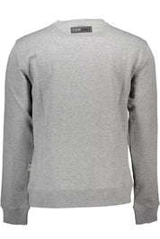 Plein Sport Gray Cotton Men Sweater