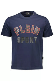 Plein Sport Blue Cotton Men T-Shirt