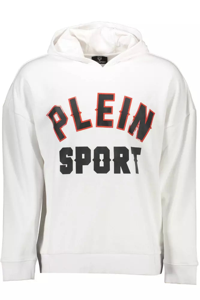 Plein Sport White Cotton Men Sweater