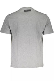 Plein Sport Gray Cotton Men T-Shirt