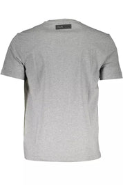 Plein Sport Gray Cotton Men T-Shirt