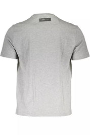 Plein Sport Gray Cotton Men T-Shirt