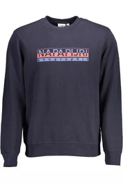 Napapijri Blue Cotton Men Sweater