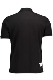 La Martina Black Cotton Men Polo Shirt