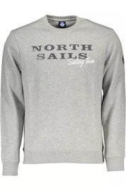 North Sails Gray Cotton Men Sweater