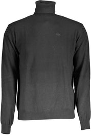 La Martina Black Wool Men Sweater