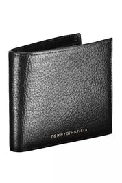 Tommy Hilfiger Black Leather Men Wallet