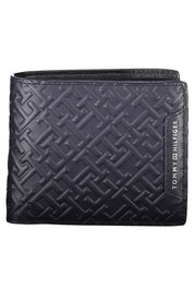 Tommy Hilfiger Blue Leather Men Wallet