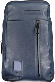 Piquadro Blue Leather Men Shoulder Bag