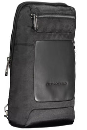 Piquadro Black RPET Men Shoulder Bag