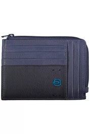 Piquadro Blue Leather Men Wallet