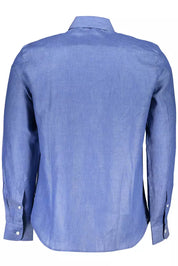 North Sails Blue Linen Men Shirt