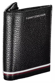 Tommy Hilfiger Black Leather Men Wallet