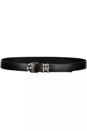 Tommy Hilfiger Black Leather Women Belt