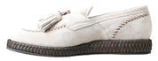 Dolce & Gabbana Elegant Ivory Leather Espadrilles