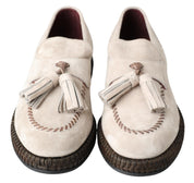 Dolce & Gabbana Elegant Ivory Leather Espadrilles