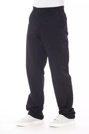 Alpha Studio Blue Cotton Men Pants