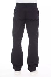 Alpha Studio Blue Cotton Men Pants