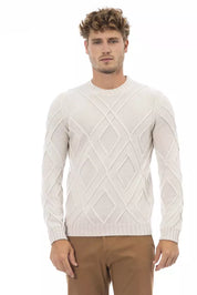 Alpha Studio Beige Merino Men Sweater