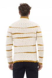 Alpha Studio Beige Acetate Men Sweater