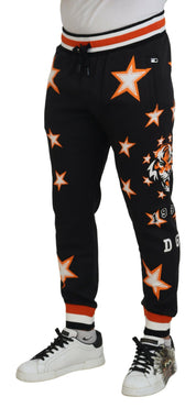 Dolce & Gabbana Elegant Black Star Casual Sweatpants