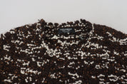 Dolce & Gabbana Brown Knitted Wool Fatto A Mano Sweater