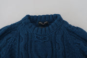 Dolce & Gabbana Elegant Blue Crewneck Sweater