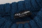 Dolce & Gabbana Elegant Blue Crewneck Sweater